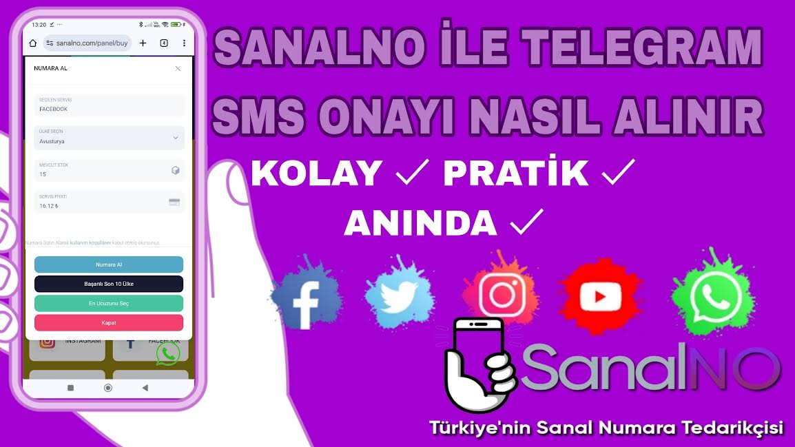 SanalNO ile Telegram SMS Onayı Nasıl Alınır?