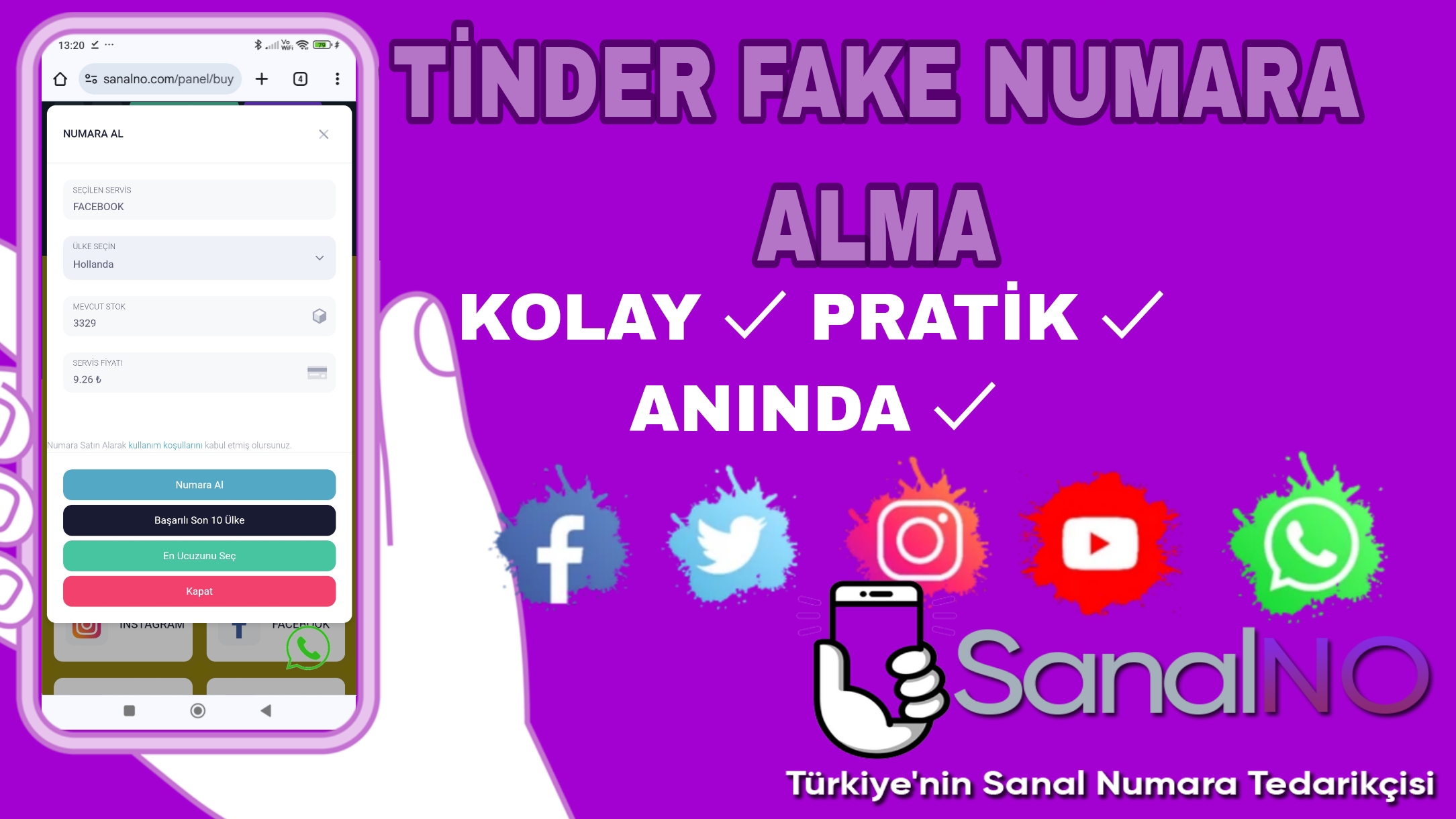 Tinder Fake Numara Nasıl Alınır - SanalNO